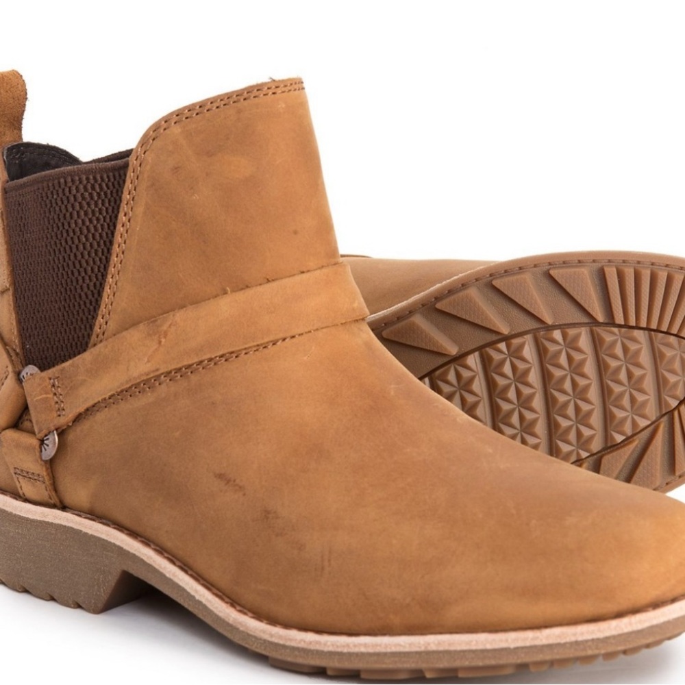 Teva women’s  Brown Leather Del La Vina Dos Chelsea Boots size 7